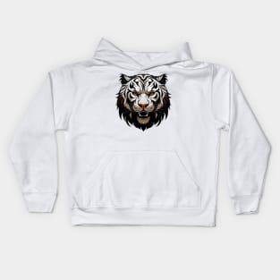 Tiger Head Cartoon illustration Kids Hoodie